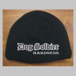 Dog Soldier čierna pletená čiapka stredne hrubá vo vnútri naviac zateplená, univerzálna veľkosť, materiálové zloženie 100% akryl